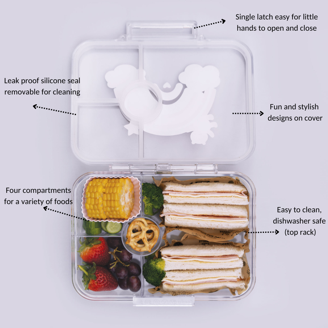 Mermaid Compartment Lunchbox Transparent