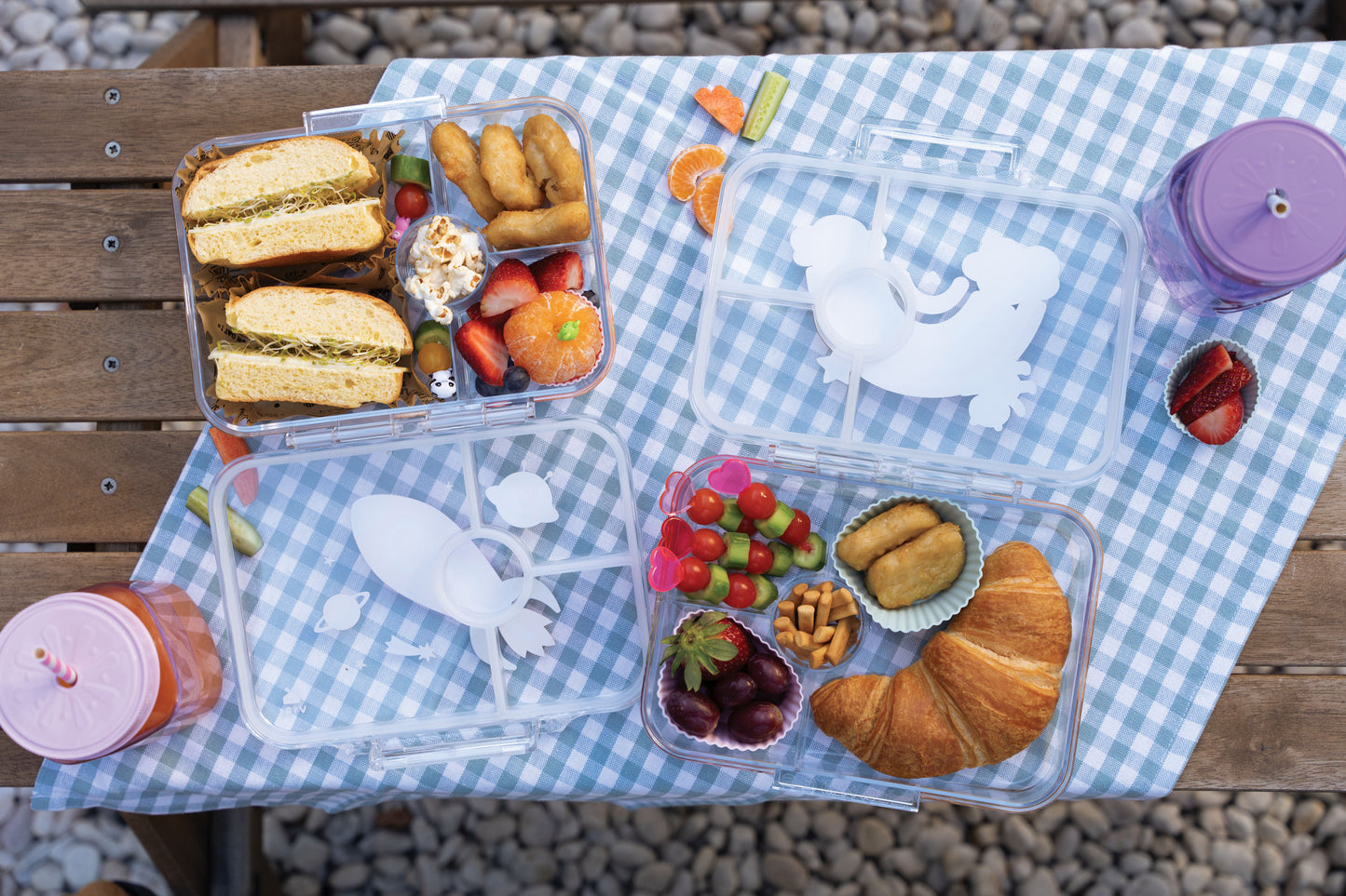 Space Adventure Compartment Lunchbox Transparent