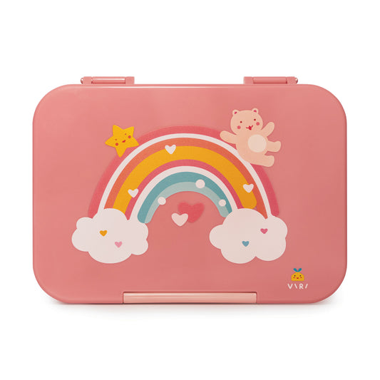 Rainbow Compartment Lunchbox Pink