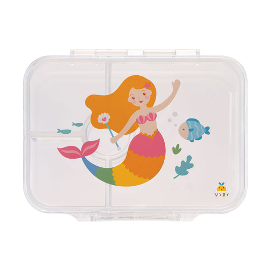 Mermaid Compartment Lunchbox Transparent